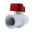 Кран, компактный шаровый, PVC, резьба внут х внут 1/2" (FFB0112) FFB0112