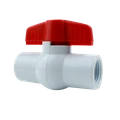 Кран, компактный шаровый, PVC, резьба внут х внут 1/2". Артикул: FFB0112 FFB0112