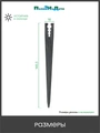 Стойка для трубок 3-7мм, высота 15см. Упаковка 40 шт. Артикул: MS0137.40 MS0137.40