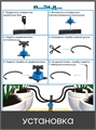 Набор капельного полива на 200 растений для парника, теплицы, грядки 22381.200