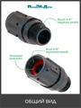 Регулятор давления воды 3/4" ,15PSI (1,03bar). Упаковка 4 шт. Артикул: PR013415P.4 PR013415P.4